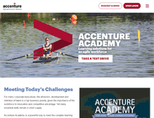 Tablet Screenshot of accentureacademy.com